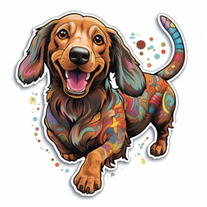 Autoaufkleber Sticker Hunde Dackel Aufkleber - Bild 1 von 1