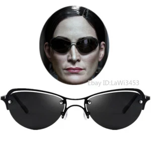 The Matrix Trinity Cosplay Glasses Punk Eyewear Sunglasses Adult Halloween Gift - Picture 1 of 10