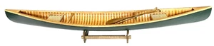 DE COLECCIÓN ALLAGASH RÍO CANOA BARCO EXHIBICIÓN MINIATURA 27 1/2" RÉPLICA DE MADERA - Imagen 1 de 6