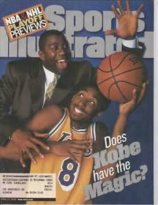 1998 Sports Illustrated: Kobe Bryant & Magic Johnson - Los Angeles Lakers - Picture 1 of 1