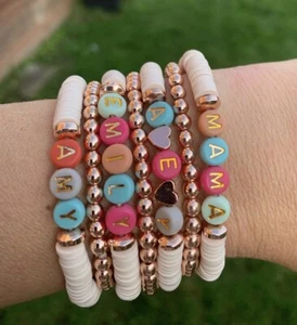 Custom Name Personalise Bracelet, Customise Bracelet, Initial Bracelet, Name Bra - Picture 1 of 6