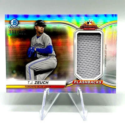 2021 Bowman Chrome AFL Flashbacks Relics /150 TJ Zeuch #AFLR-TZ - Image 1 of 2