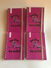 Pink Yoobi Mini Spiral Notebook "be Fun Be Wild" 120 College Ruled Sheets