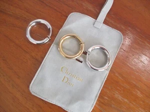3x Ohrclips Creolen Christian Dior Grosse Vintage 1972 Silber Gold - Bild 1 von 11