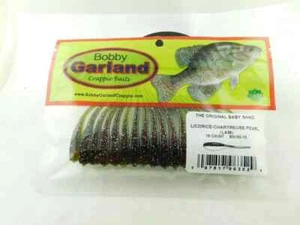 Lot of 5 Bobby Garland Original Baby Shad Licorice-Chartreuse Pearl (LAM 18 Pack - Picture 1 of 1