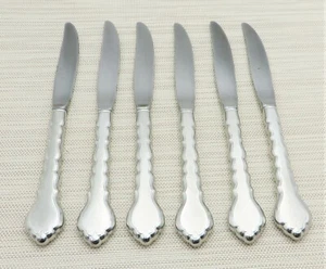 Oneida Community Edelstahl CELLO 6 Tafelmesser Hohlgriff 8" Betty Crocker - Bild 1 von 4