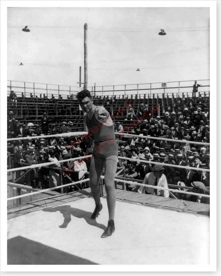 Boxing Heavyweight Champion Jack Dempsey Posing In Ring 1921 Silver Halide Photo - Image 1 of 1