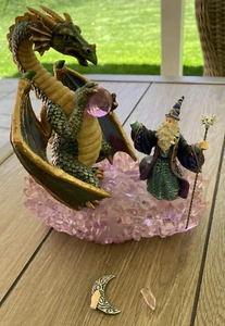 San Francisco Music Box Company Dragon And Wizard Marjorie Sarnat + ¡ENVÍO RÁPIDO! - Imagen 1 de 5