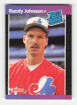 1989 Donruss #42d Randy Johnson RC Near Mint or Better - Image 1 of 2