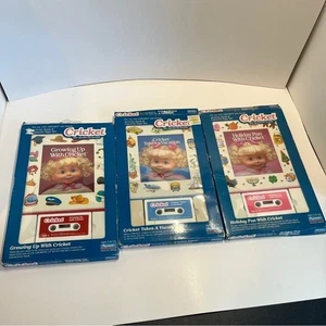 Vintage Cricket Activity Book & Cassette Tape Set Lot Playmates 1986 Doll New - Picture 1 of 15