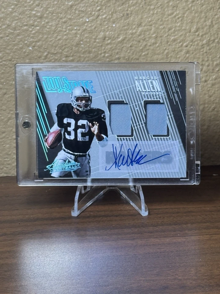 2018 Panini Absolute tools of the trade Marcus Allen auto jersey  One Of One - Image 1 of 4
