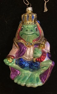 Kurt Adler Ornament Frog King AP1000 Polonaise Komozja Poland VTG 2000 Christmas - Picture 1 of 10