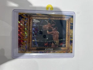 2025 Topps Chrome WWE AJ Styles 17/50 Paradigm Gold Geometric Refractor #PAR-AJS - Picture 1 of 2