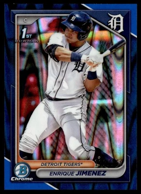 2024 Bowman Chrome 1st Blue RayWave Enrique Jimenez 122/150 #BCP-31 - Image 1 of 2