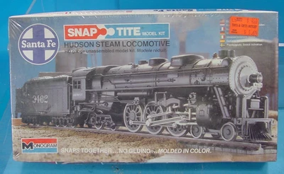 1/87 HO MONOGRAM ATSF SANTA FE HUDSON STEAM LOCOMOTIVE KIT 1107 SEALED BOX - Image 1 of 3