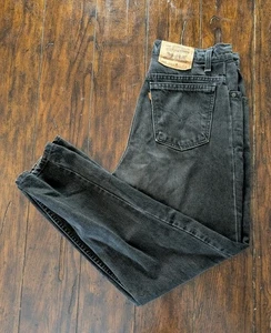 Vtg 90s Levi's 951 Black Orange Tab Jeans Women 14 Short Relaxed Tapered Leg USA - Picture 1 of 10