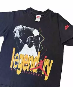 VTG 1990's Boys Nike Air Jordan T-shirt "Be Legendary" USA Medium 10/12 OG 80s - Picture 1 of 8