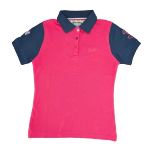 Hazy Blue Women Ladies Plain Polo Shirt Short Sleeve with Number 3 Details 8-20 - Picture 1 of 9