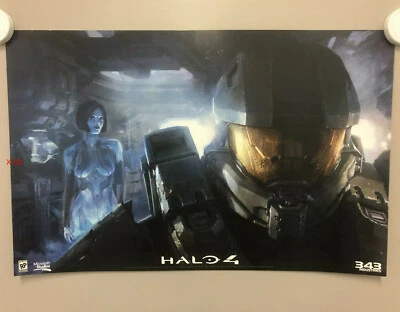 Póster Halo 4 Master Chief SDCC Comic Con Lanzamiento 343 Indistries promoción de videojuegos Foto 1 de 3