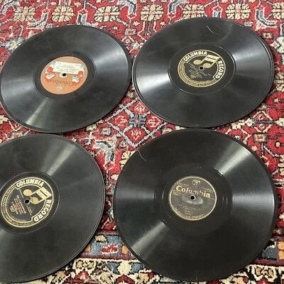VINTAGE LOT of 4 Columbia 10" 78 RPM RECORDS - Image 1 of 4