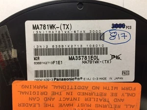 MA781WK PANASONIC MA3S781E Diode Schottky 30V 0.03A 3-Pin SMD ROHS 30 PIECES - Picture 1 of 1