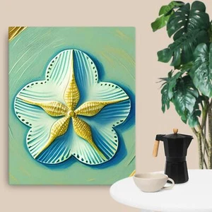 Sea Shell Sand Dollar Beach Ocean Canvas Art Wall Decoration - Picture 1 of 6