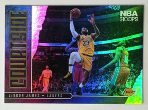Panini NBA Hoops Courtside Holo #7 2020-21 Lebron James Lakers - Imagen 1 de 3
