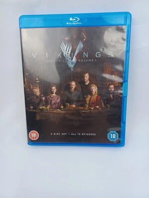 Vikings: Season 4 - Volume 1 Blu-ray (2016) Travis Fimmel cert 18 3 discs - Image 1 of 4