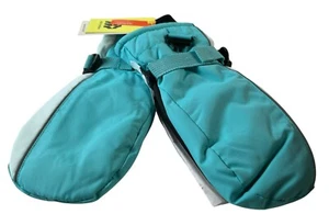 All In Motion Boys' Size 8-14 Turquoise Heavy Waterproof Winter Ski Mittens New - Picture 1 of 7