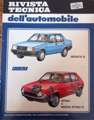 manuale officina. FIAT RITMO e REGATA DIESEL. 1985 - Immagine 1 di 4