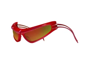 Gafas de sol Gentle Monster T2000 R6 rojo escudo envolvente negrita segunda caída Corea - Imagen 1 de 6
