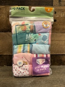 Girls “Hipster” Underwear Extremely Me 10 Pack 100% Cotton Size - New - Size 4 - Picture 1 of 2