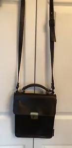 Vintage Brown Leather Hide Handmade Crossbody Messenger Shoulder Bag - Picture 1 of 12