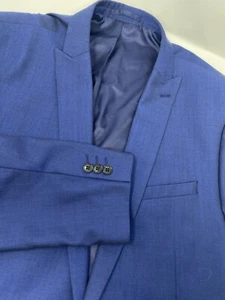 Taylor & Wright Mens Blue Suit Jacket Skinny Fit New With Tags 48R - Imagen 1 de 12