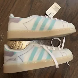 Adidas Womens Superstar Futureshell White Purple Green S42622 Size 5 NWT - Picture 1 of 18