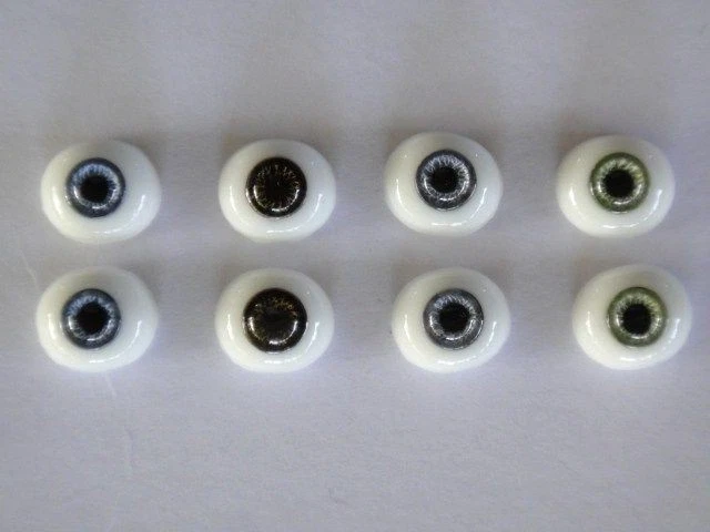 Pisapapeles de vidrio Eyes IN 10 MM para muñeca antigua o moderna - Reborning Foto 1 de 1