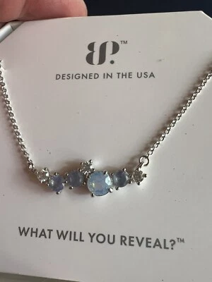 Collar Bomb Party RBP6349 'Collar Gema Agrupada' Ópalo Blanco/Plata 0,925 Foto 1 de 4