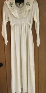 Vestido de Boda True Vintage Años 40 Brocado de Marfil Bordado, Talla 8 Reino Unido - Imagen 1 de 8