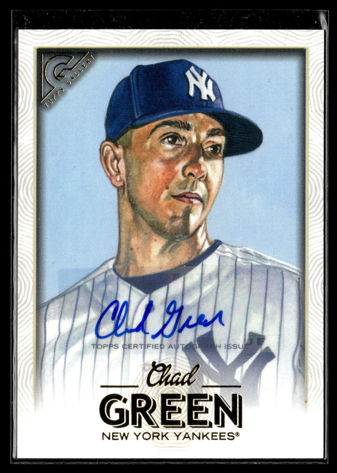 2018 Topps Gallery Chad Green #115 Autographs AU New York Yankees