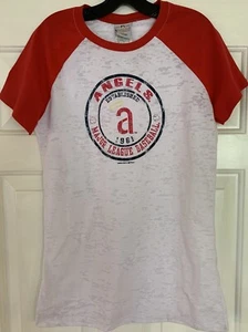 Camiseta Campus Estilo de Vida Para Mujeres MLB Angels Aspecto Retro, Nueva, Talla Med - Imagen 1 de 5