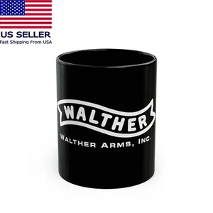 Walther Arms Firearms 11oz 15oz Coffee Tea Black Mug - Picture 1 of 3