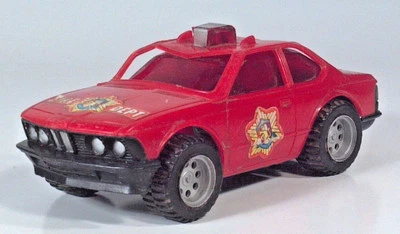 BMW M6 E24 635 CSi Fire Department Chief Car 6" Plastic Scale Model Foto 1 de 4