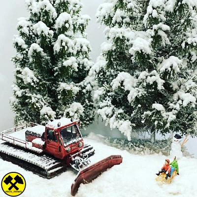 MICRO-MINERS Multicar Pistenraupe PLG2 H0 1:87 Wismut Winter Ski Modell Bausatz 3D Druck DDR