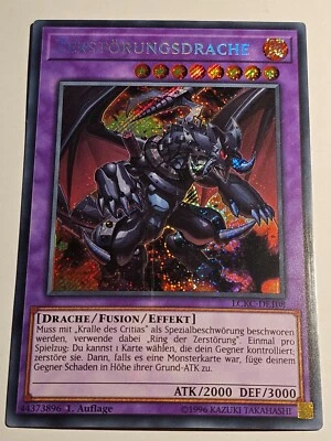 Destruction Dragon●YUGIOH●LCKC●2018●SECRET RARE●GERMAN●1st EF●NM●BR025 - Image 1 of 2