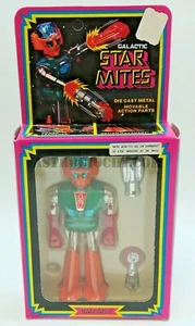 GALACTIC STAR MITES SPACE ROBOT DIECAST METAL EMPIRE TOYS VINTAGE NEW IN BOX - Picture 1 of 4