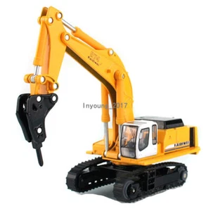 1/87 Scale Drill Excavator Construction Vehicle Diecast Tractor Toys for Kids - Picture 1 of 9