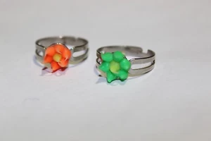 Verstellbarer UV-Schwarzlicht reaktionsschneller Stachelschwein Mode Ring passt Größe 6 bis 9 - Bild 1 von 1