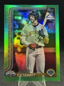 2025 Topps Pro Debut Green Foil #PD-3 Jacob Cozart /99 Cleveland Guardians - Picture 1 of 2