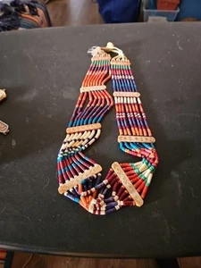 RARO! Collar de 8 soportes vintage Zuni años 70 multipiedra Heishi multihila - Imagen 1 de 10