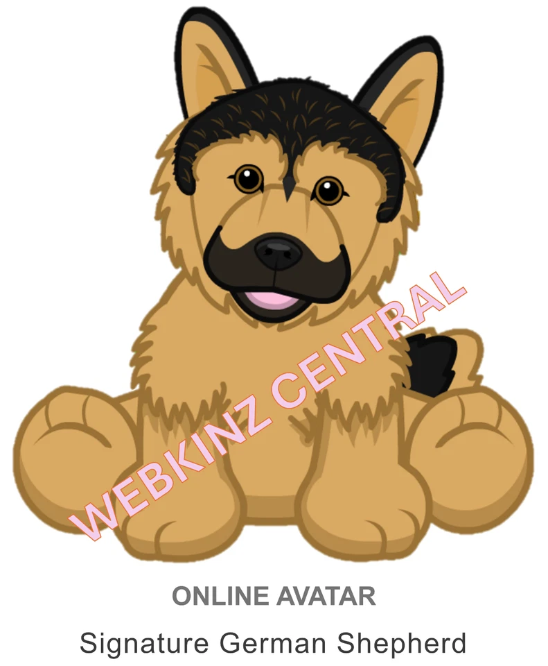 Webkinz Classic Signature German Shepherd *Code Only* -messaged- - Image 1 of 4